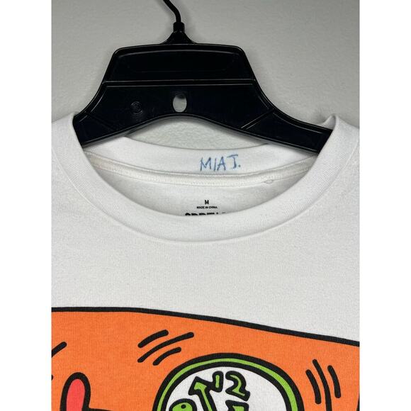 Uniqlo Keith Haring NYC Fresh Festival Cut Cropped T-Shirt Vintage Inspired Sz M - Picture 2 of 5